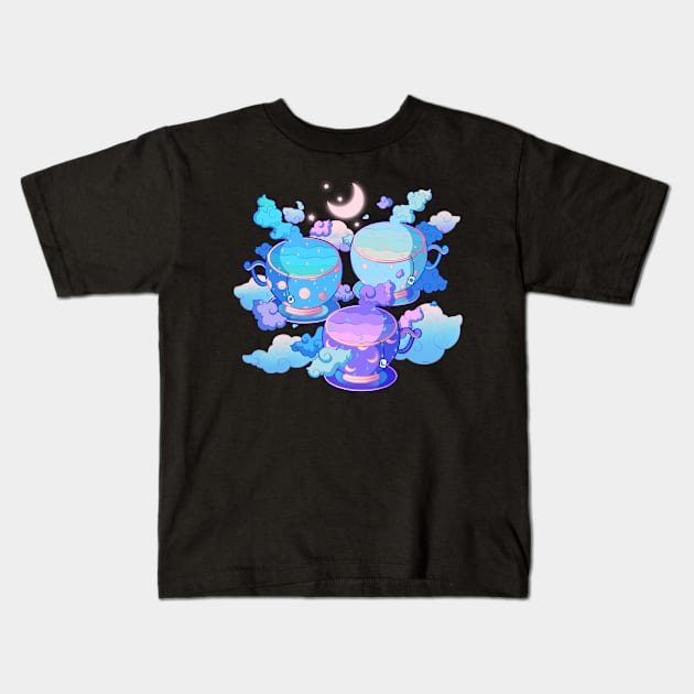 Celestial Teas Kids T-Shirt by MidnightTeashop